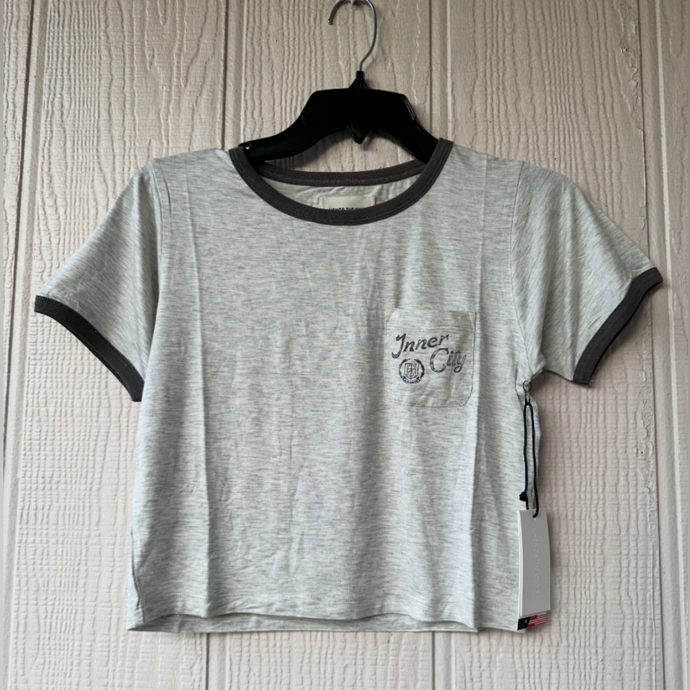 Honor The Gift Neighborhood Pocket Crop T-Shirt